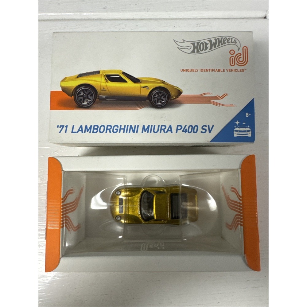 2018 HOT WHEELS ID SERIES 1971 LAMBORGHINI MIURA P400 FACTORY FRESH 3/6